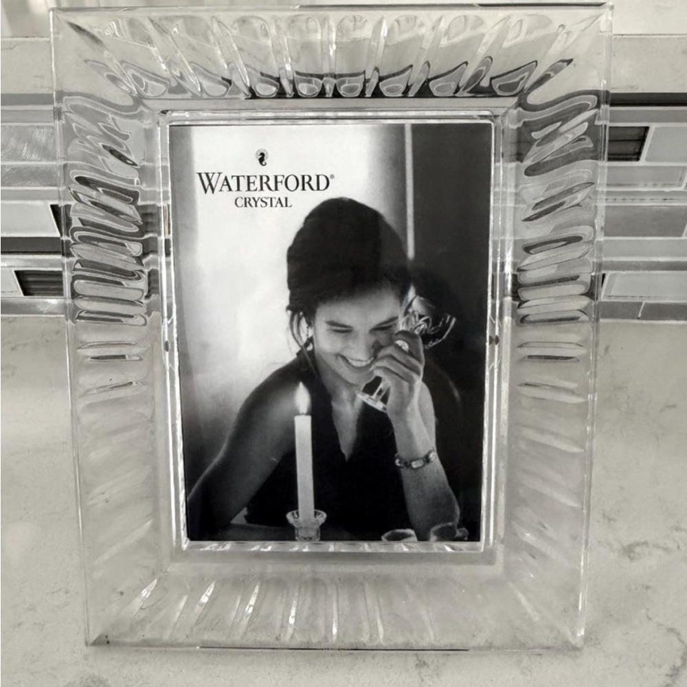 Waterford Crystal Clear Glass Picture Frame